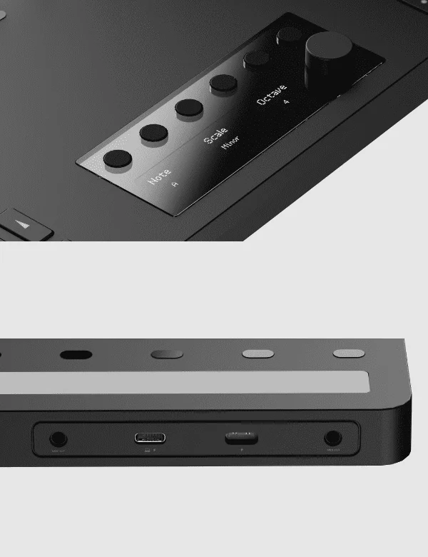 Sway MIDI Controller Control Panel and Ports